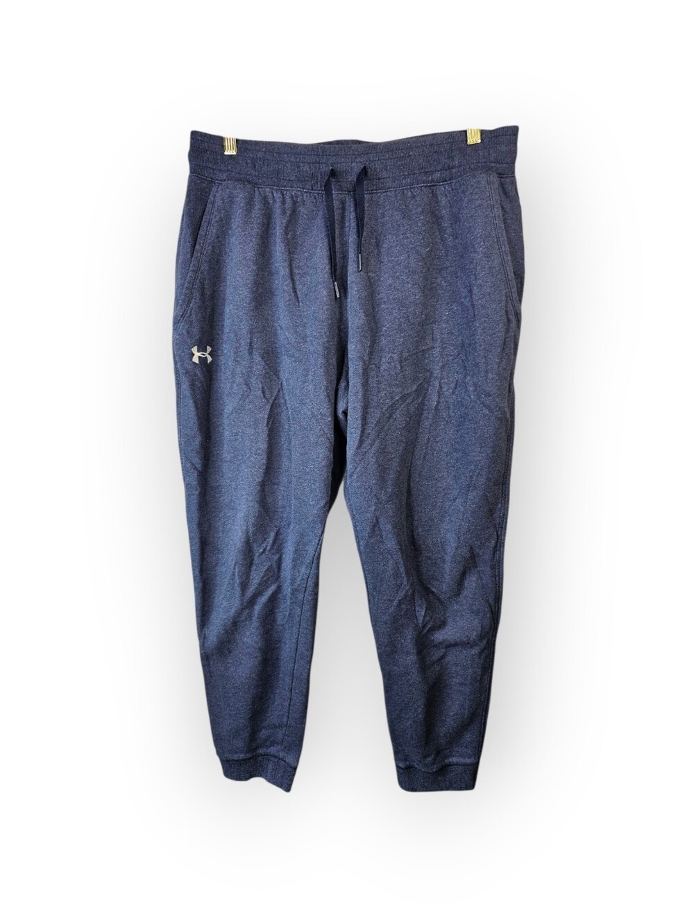 Under Armour ColdGear Men's Navy Fleece Jogger Sweatpants Size XL - Picture 2 of 5